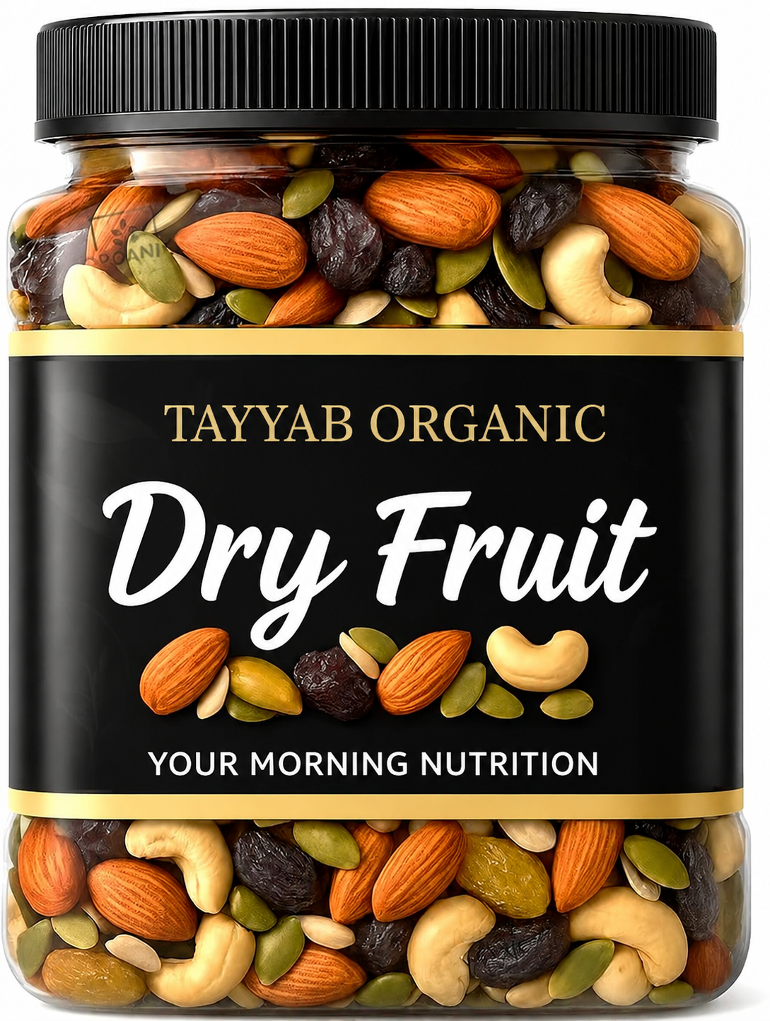 Tayyab Organic Premium Dry Fruit Mix with Almonds Cashews Raisins and Seeds