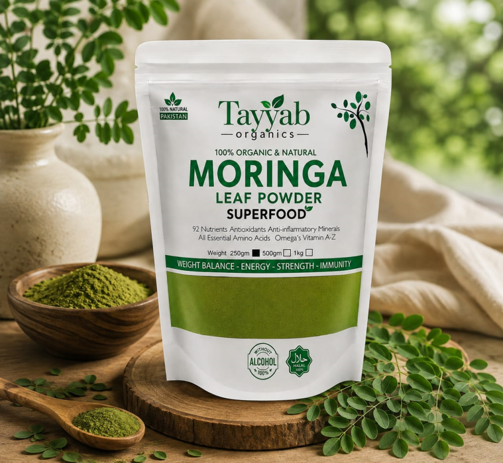 Tayyab Organics Organic Moringa Leaf Powder 100% Natural