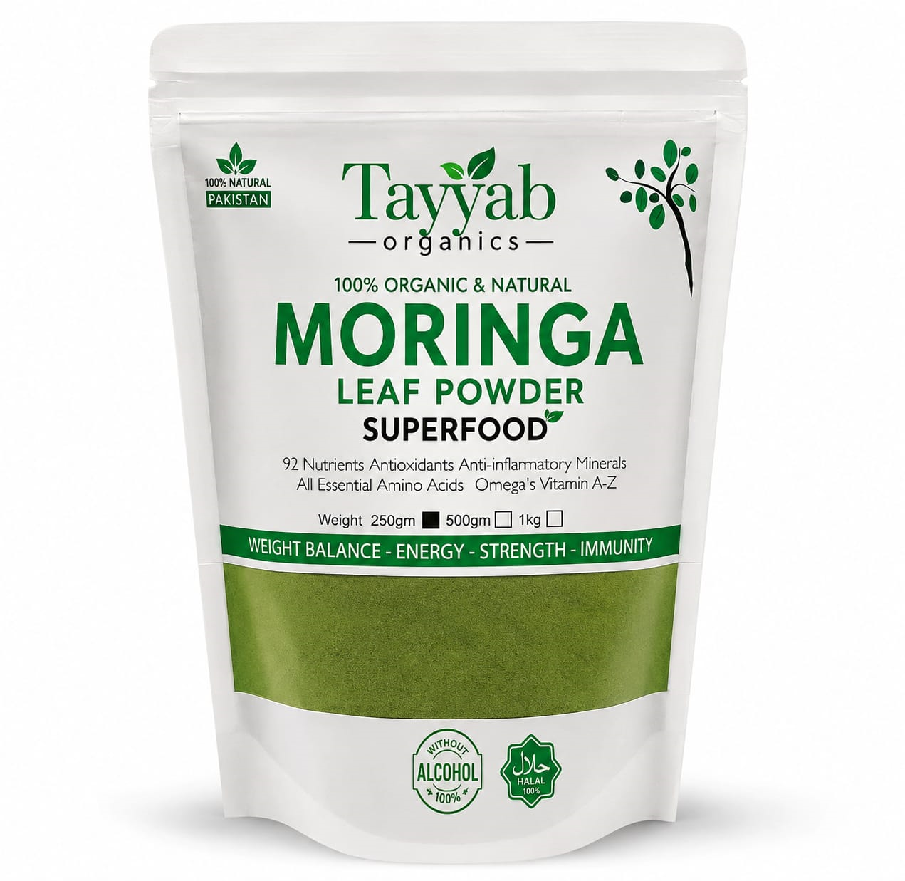 Tayyab Organics Organic Moringa Leaf Powder 100% Natural